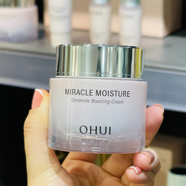 Full Size Bộ Kem Dưỡng Ẩm Ohui Miracle Moisture Ceramide Boosting Cream 60ml + 60ml