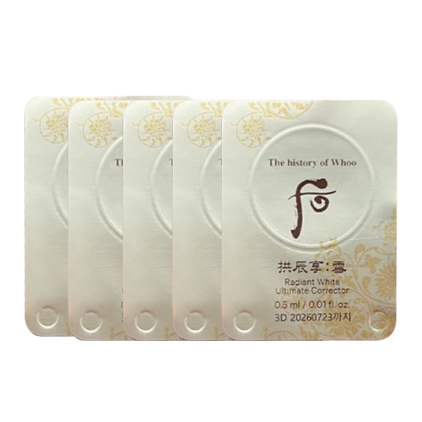 Combo 5 Cao Trị Nám Whoo Radiant White Ultimate Corrector 0.5mlx5