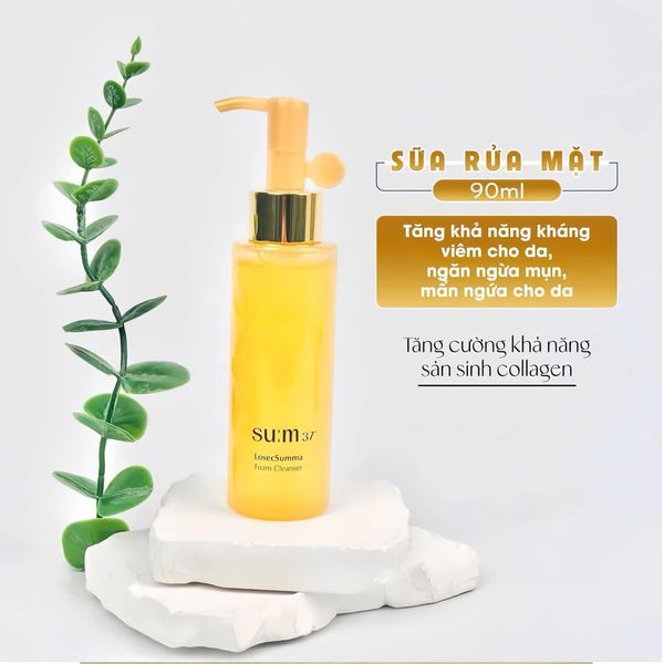 Sữa Rửa Mặt Làm Sạch Bụi Bẩn Su:m37 LosecSumma Foam Cleanser 90ml