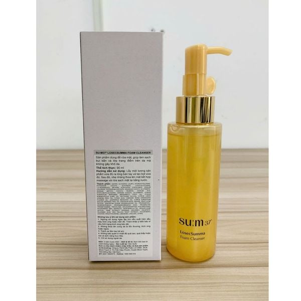 Sữa Rửa Mặt Làm Sạch Bụi Bẩn Su:m37 LosecSumma Foam Cleanser 90ml