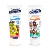 (HSD: 6/2026) Combo Kem Đánh Răng Capitano Cho Bé 6+ Hương Bạc Hà Và Kem Đánh Răng Capitano Cho Bé 3+ Hương Dâu 75mlx2