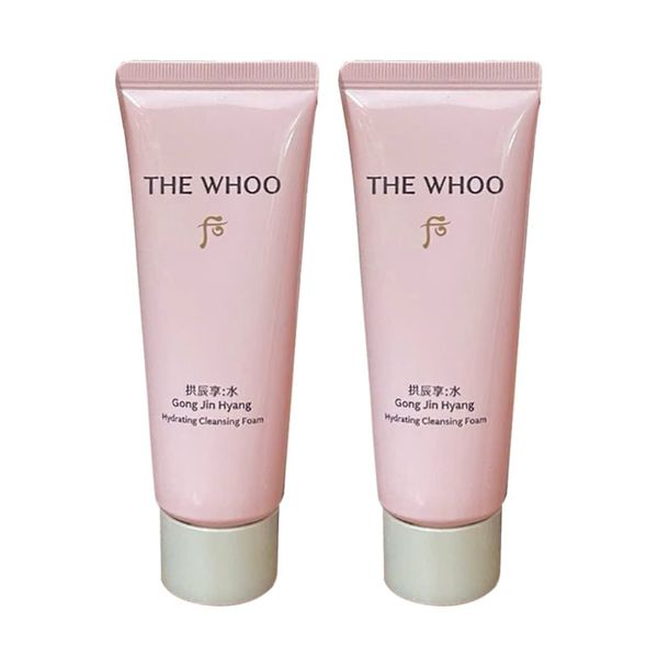 Combo 2 Sữa Rửa Mặt Dưỡng Ẩm Whoo Hydrating Foam Cleanser 40mlx2 Tặng Gel Rửa Mặt Micellar Dr.Sante Pure Cоde Dành Cho Mọi Loại Da 200ml