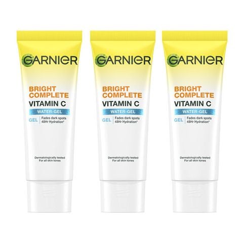 Combo 3 Kem Dưỡng Garnier Mỏng Nhẹ Cấp Ẩm & Sáng Da Bright Complete Vitamin C Water-Gel 20mlx3