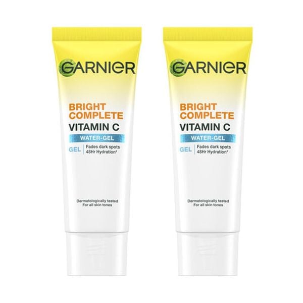 Combo 2 Kem Dưỡng Garnier Mỏng Nhẹ Cấp Ẩm & Sáng Da Bright Complete Vitamin C Water-Gel 20mlx2
