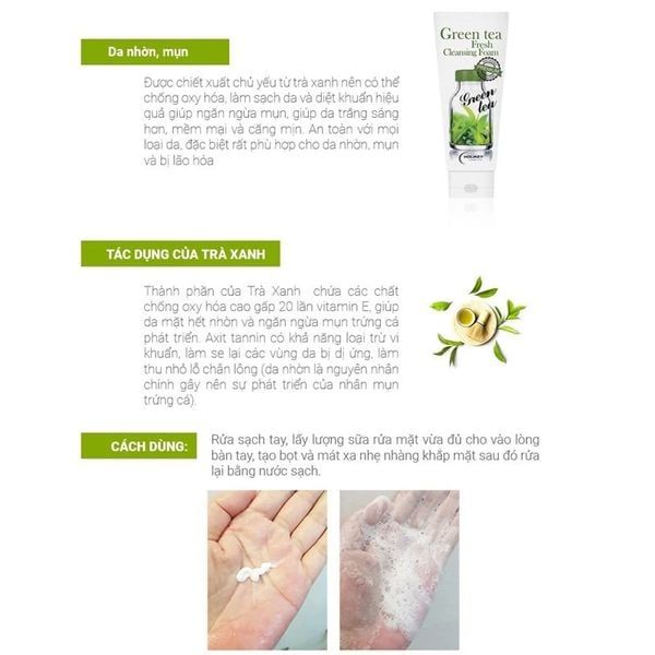 Combo 2 Sữa Rửa Mặt Lô Hội Làm Trắng- Cấp Ẩm Holikey Aloe Vera Fresh Cleansing Foam 100mlx2 (Không có vỏ hộp, có tem phụ)