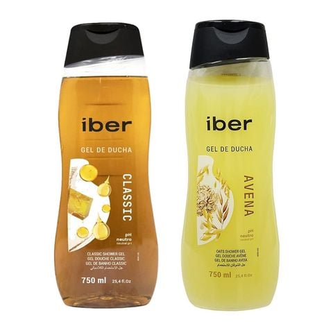 Combo 2 Sữa Tắm lber Oats Avena Làm Dịu Da Hương Lúa Mạch 750ml Và Hương cổ điển 750ml