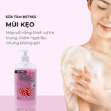 Combo 2 Gel Sữa Tắm Betres Vanilla & Macadamia 750ml Và Sữa Tắm Betres Strawberry & Cream 750ml