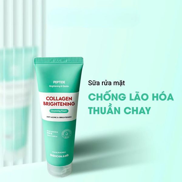 (HSD: 3/2027) Sữa Rửa Mặt Thuần Chay SHINCOS.LAB Collagen Cleansing Foam 120ml