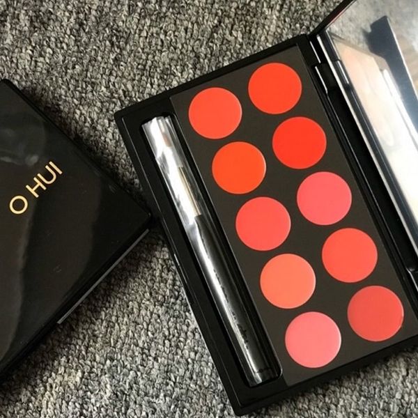 (HSD: 6/2026) Bảng Son 10 Màu Ohui Rouge Real Palette 10g Tặng Kem Đánh Răng Trắng Sáng, Giảm Mảng Bám Thơm Miệng Toothpaste President White (100 RDA) 75g