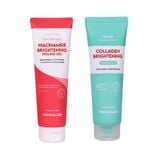 (HSD: 3/2027) Combo Sữa Rửa Mặt Thuần Chay SHINCOS.LAB Collagen Cleansing Foam 120ml Và Gel Tẩy Da Chết Vật Lý SHINCOS.LAB Niacinamide Brightening Peeling Gel Mờ Thâm Dáng Da 120ml
