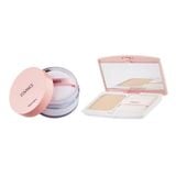 Combo Phấn Nền Siêu Mịn Lâu Trôi Essance Veil Fit Two Way Cake SPF40/Pa++ 7G Màu 21 (Tông da trung bình) Và Phấn Phủ Kiềm Dầu Dạng Bột Đa Năng Essance Setting Powder 7g