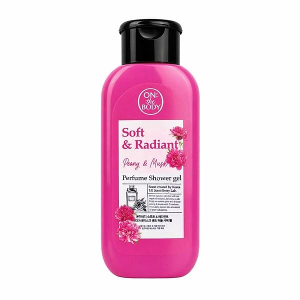 Combo 2 Sữa Tắm Nước Hoa On The Body Dòng Soft & Radiant Peony Musk( Hồng) 200mlx2