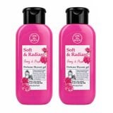 Combo 2 Sữa Tắm Nước Hoa On The Body Dòng Soft & Radiant Peony Musk( Hồng) 200mlx2