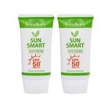 (HSD: 1/2027) Combo 2 Kem Chống Nắng Leediors Sun Smart SPF 50+, PA+++ 40gx2