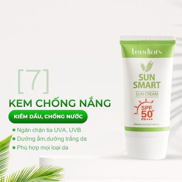 (HSD: 1/2027) Combo 2 Kem Chống Nắng Leediors Sun Smart SPF 50+, PA+++ 40gx2