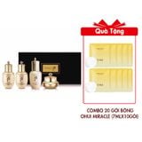 (HSD: 5/2027) Bộ Dưỡng Da Tái Sinh Trẻ Hóa Căng Mịn Da Whoo Ultimate Regenerating 4pcs Tặng Combo 20 Gói Bông Dưỡng Ohui Miracle Toning Water Pad