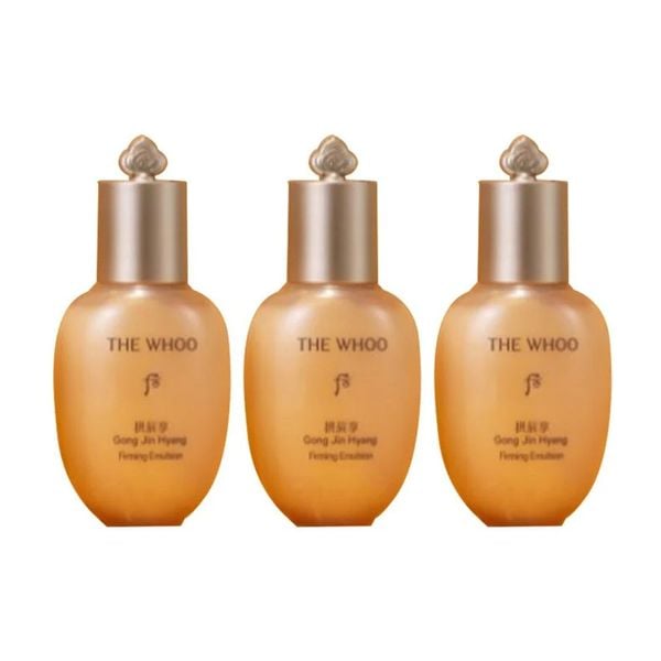 (HSD: 11/2027) Combo 3 Sữa Dưỡng Ẩm Da The Whoo Gongjinhyang Firming Emulsion 20mlx3 Tặng Combo 2 Nước Cân Bằng The Whoo Gongjinhyang Firming 20mlx2