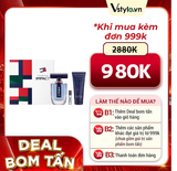 (HSD: 10/2027) Bộ Qùa Tặng Nước Hoa Nam Tommy Hilfiger Impact EDT 100ml + Mini 4ml + Body Wash 100ml (DEAL BOM TẤN 999K)
