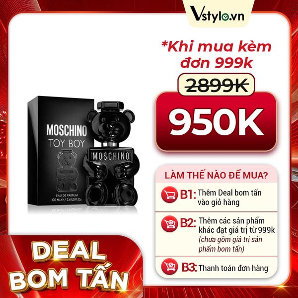 Nước Hoa Nam Moschino Toy Boy EDP 100ml (DEAL BOM TẤN 999K)