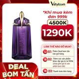 Nước Hoa Nữ Mugler Alien EDP Talisman Rechargeable Refillable Talisman 90ml (DEAL BOM TẤN 999K)