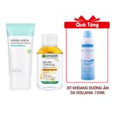 Combo Full Size Kem Chống Nắng Beyond Angel Aqua Moisture Sun Cream 50ml Và Nước Tẩy Trang Garnier Micellar Oil-Infused Cleansing Water 50ml Tặng Xịt Khoáng Dưỡng Ẩm, Cấp Nước, Làm Dịu Da Dollania 150ml