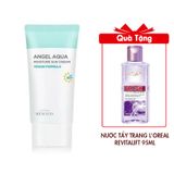 (HSD: 8/2026) Full Size Kem Chống Nắng Beyond Angel Aqua Moisture Sun Cream 50ml Tặng Nước Tẩy Trang L'Oreal Căng Mịn Da 95ml