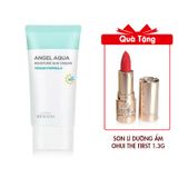 (HSD: 8/2026) Full Size Kem Chống Nắng Beyond Angel Aqua Moisture Sun Cream 50ml Tặng Son Lì Dưỡng Ẩm Mini Cao Cấp Ohui The First Geniture Lipstick Minisize Màu Red 1.3g
