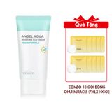(HSD: 8/2026) Full Size Kem Chống Nắng Beyond Angel Aqua Moisture Sun Cream 50ml Tặng Combo 10 Gói Bông Dưỡng Ohui Miracle Toning Water Pad
