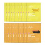 Combo Hộp 10 Miếng Mặt Nạ New Graceday Pore Mask Pack Giảm Mụn, Giảm Viêm, Chống Lão Hoá (Màu Vàng) Và Hộp 10 Miếng Mặt Nạ New Graceday Pore Mask Pack Giảm Mụn, Thu Nhỏ Lỗ Chân Lông (Màu Cam)