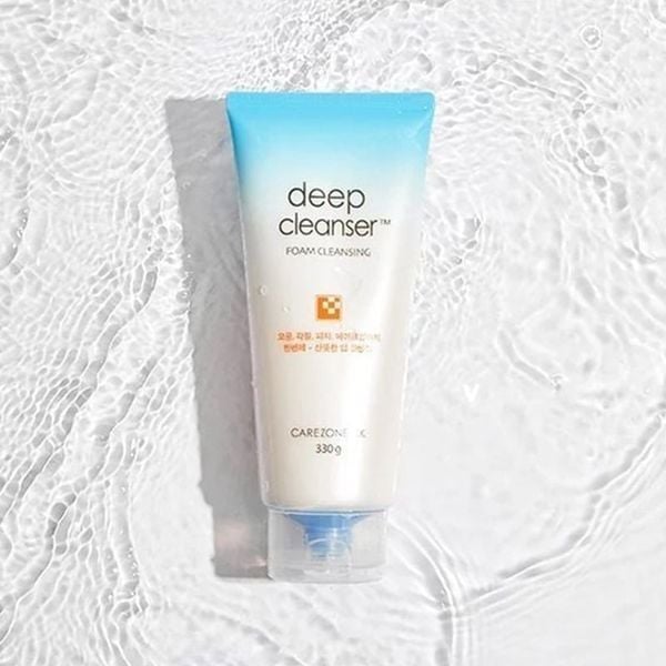 (HSD: 1/2027) Combo 2 Full Size Sữa Rửa Mặt Cho Da Dầu Carezone Ck Deep Foaming Cleanser 330Gx2