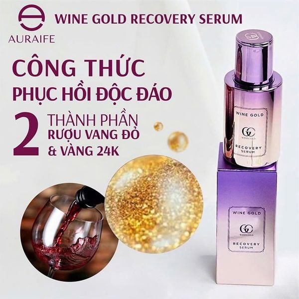 Tinh Chất Chuyên Sâu Phục Hồi Trẻ Hóa Da Wine Gold Recovery 30ml