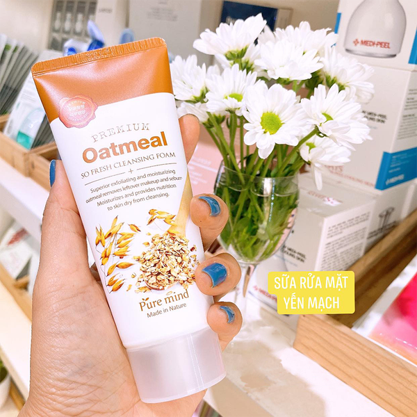 Combo 2 Sữa Rửa Mặt Pure Mind Oatmeal Yến Mạch – Dưỡng Ẩm, Sáng Da 100mlx2