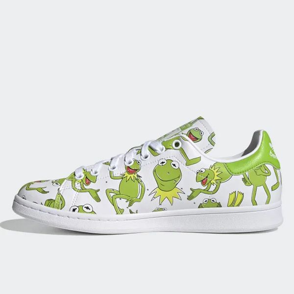 (HÀNG XẢ KHO CÓ LỖI) Giày Thể Thao Nam Adidas The Muppets x Stan Smith 'Kermit The Frog Allover Print' FZ2707