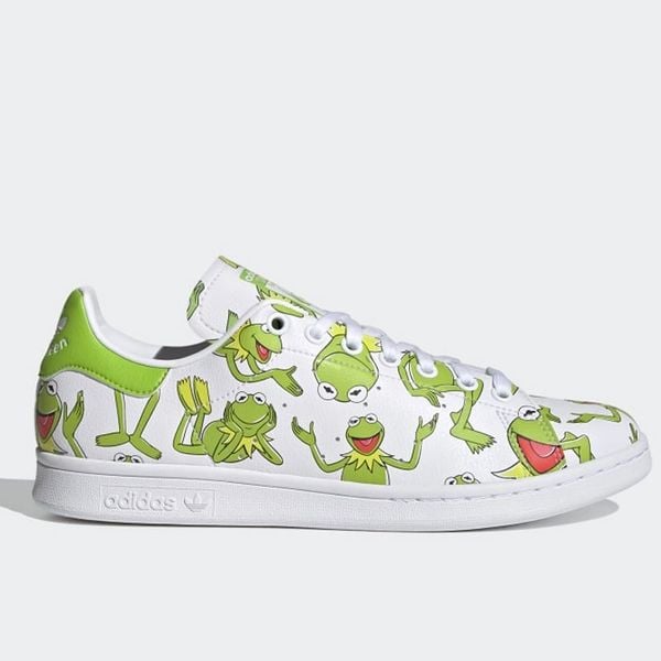 (HÀNG XẢ KHO CÓ LỖI) Giày Thể Thao Nam Adidas The Muppets x Stan Smith 'Kermit The Frog Allover Print' FZ2707