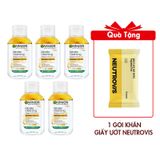 Combo 5 Nước Tẩy Trang Garnier Micellar Oil-Infused Cleansing Water Dành Cho Da Khô, Nhạy Cảm 50mlx5
