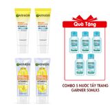 Combo 2 Kem Dưỡng Garnier Bright Complete Vitamin C Water-Gel 20mlx2 Và Combo 2 Sữa Rửa Mặt Garnier 50mlx2 Tặng Combo 5 Nước Tẩy Trang Cho Da Dầu Mụn Garnier 50mlx5