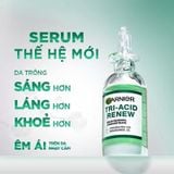 Tinh Chất Garnier Tri-Acid Renew Skin Renewal Concentrate Serum Giúp Cải Thiện Tông Da Dưỡng Sáng, Mịn Màng 20ml