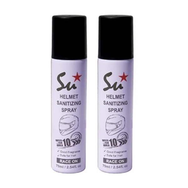 Combo 2 Xịt Khử Mùi Diệt Khuẩn Nón Bảo Hiểm Lưu Hương Su Track 75mlx2