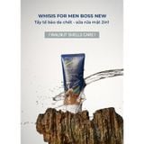 Combo 2 Tẩy Tế Bào Chết & Sữa Rửa Mặt 2in1 Dành Cho Nam Whisis For Men Boss New Blue Homme Face Scrub Cleanser 150mlx2
