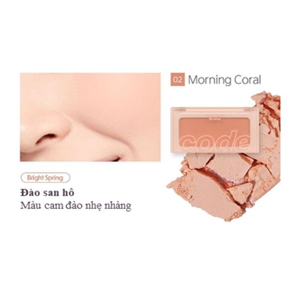 Full Size Phấn Má Code Glokolor Mood Touch Blusher 3.5G