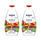 Combo 2 Gel Tắm Trẻ Em Tạo Bọt Bobini Fun Mềm Mịn Cho Bé Từ 1 Tuổi 500mlx2 Hương Dâu Tây