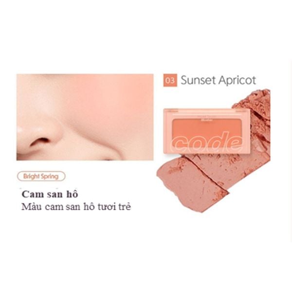 Combo Son Lì Dưỡng Ẩm Mini Cao Cấp Ohui The First Geniture Lipstick Minisize Màu Red 1.3g Và Phấn Má Code Glokolor Mood Touch Blusher 3.5G Màu 03 Sunset Apricot