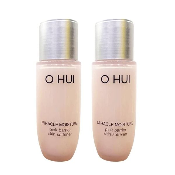Combo 2 Nước Hoa hồng Dưỡng Ẩm Cân Bằng Ohui Miracle Moisture Pink Barrier Skin Softener 20mlx2(Hàng tách set) (DEAL BOM TẤN 999K)