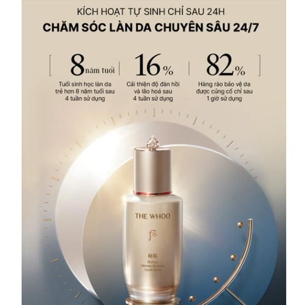 Full Size Bộ Dưỡng Da Whoo Bichup Ultimate Recovery Youth Serum Special Set