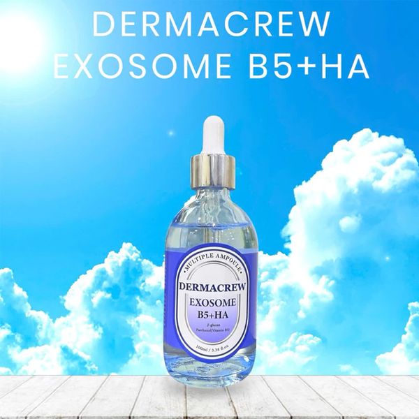 Combo 2 Tinh Chất Dermacrew Exosome B5 + HA Cấp Ẩm Sâu, Căng Bóng, Phục Hồi Da 100mlx2