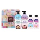 Bộ Quà Tặng 2 Chai Sữa Tắm Muối Hồng Himalaya Pink Salt Purify & Nourish 500g Và Refresh & Clarify 500g Tặng Dầu Gội Soft & Silky 200g và Dầu Gội Cool Menthol 200g