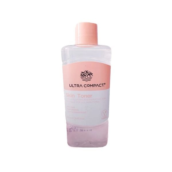 (HSD: 8/2026) Nước Hoa Hồng Thuần Chay Ultra Compact Skin Toner Châu Âu 250ml