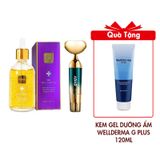 Serum Tinh Chất Vàng 24K Ampoule 100ml Tặng Máy Điện Di Tinh Chất Massage Nâng Cơ Mặt Cầm Tay ADAD + Gel Dưỡng Ẩm Wellderma G Plus Mils Acis Ance Gel Cleanser 120ml