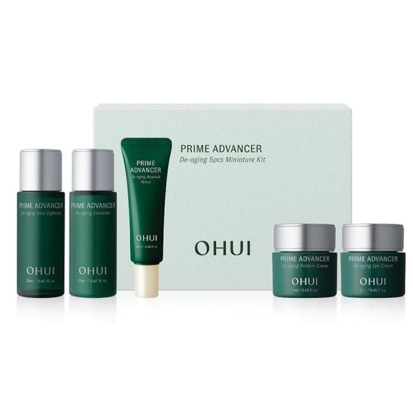 Bộ Dưỡng Trắng Da Chống Lão Hóa Ohui Prime Advancer De-Aging 5pcs