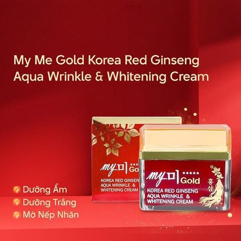 Kem Dưỡng Ban Đêm Sâm Đỏ Aqua Wrinkle My Me Gold 50ml